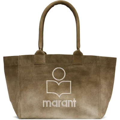 Isabel Marant Khaki Yenki Zipped Tote In 67ki Khaki