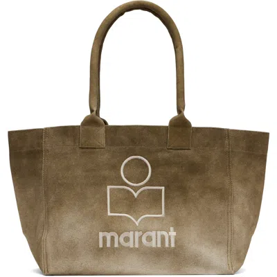 Isabel Marant Khaki Yenky Small Tote In 67ki Khaki