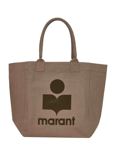 Isabel Marant Khaki Yenky Tote Bag In Green