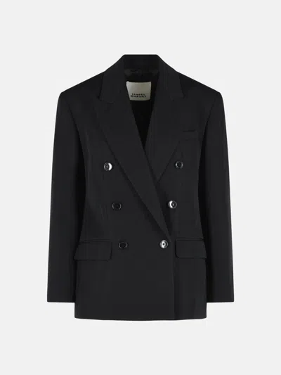 Isabel Marant 'khera' Black Wool Blazer