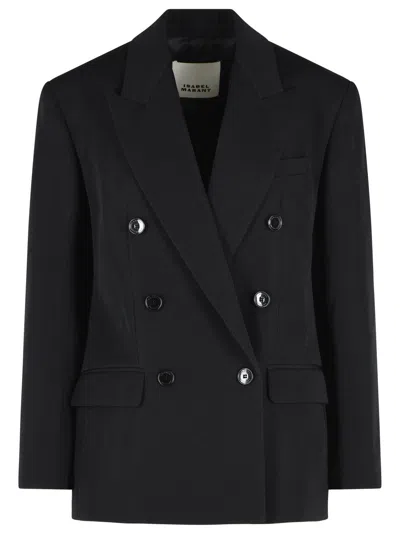 Isabel Marant 'khera' Black Wool Blazer
