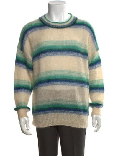 Pre-owned Isabel Marant Kid Mohair Striped Pullover In Multicolor
