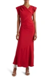 Isabel Marant Kidena Sleeveless Maxi Dress In Scarlet Red