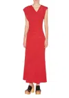 Isabel Marant Kidena Dress In Scarlet Red In Red