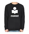 Isabel Marant Logo-printed Long-sleeved T-shirt In Black