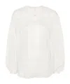 Isabel Marant Kiledia Pintuck-detail Blouse In White