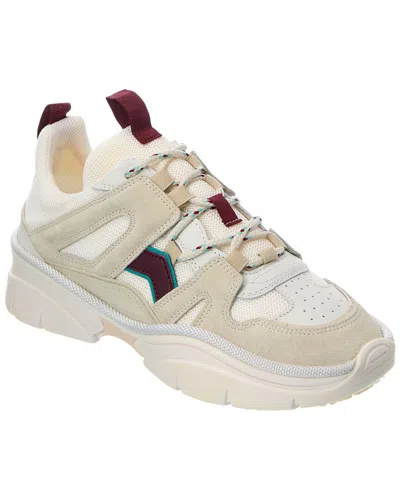 Isabel Marant Kindsay Leather & Suede-trim Trainer In Neutral