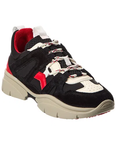 Isabel Marant Kindsay Mesh & Suede Sneaker In Black