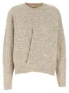 Isabel Marant 'kingston' Crew Neck Sweater In Neutral