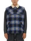Isabel Marant Vest Sleeveless Zippered Check Motif