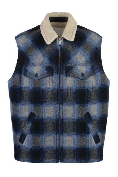 ISABEL MARANT ISABEL MARANT KIRANEO VEST WITH ZIPPER