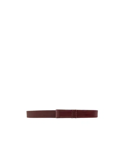 Isabel Marant Kirka Hook Fastened Belt In Burgundy