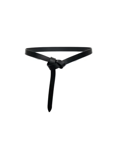 Isabel Marant Kirka Leather Belt In Black