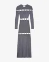 Isabel Marant Kleid Elmire In Silver And Black