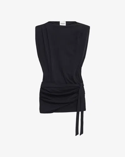 Isabel Marant Leany Mini Dress In Black