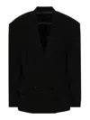 Isabel Marant Klero Oversized Double-breasted Wool-twill Blazer In Black
