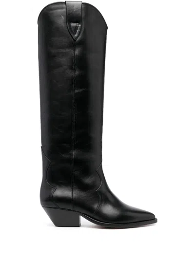 Isabel Marant Knee-high Boots Denvee 40mm In Black
