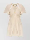 Isabel Marant Knee Length Dress Featuring Braided Detailing In White