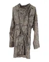 Isabel Marant Knee-length Dress In Brown Silk In Brown