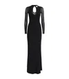 Isabel Marant Knitted Florie Maxi Dress In Black
