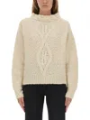 Isabel Marant 'romane' 'ecru' Alpaca Blend Sweater In Neutral