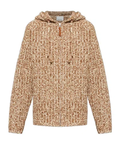Isabel Marant Knitted Zip-up Jacket In Brown