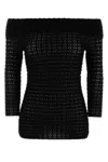 Isabel Marant Black Crochet Dermotte Sweater In Black