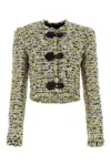 Isabel Marant Gradilia Cropped Fringe Jacket In Multicoloured