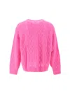 Isabel Marant Fucsia Alpaca Blend Anson Sweater In Pink