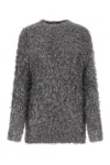 Isabel Marant Silver Nylon Blend Wayne Sweater In Silver