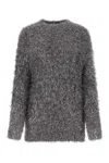 Isabel Marant Silver Nylon Blend Wayne Sweater In Silver