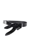 Isabel Marant Knot-detail Belt In Black