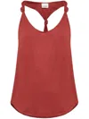 Isabel Marant Knot-detail Top In Red