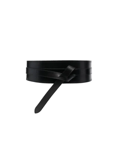 Isabel Marant Knot-detail Waist Belt In Black