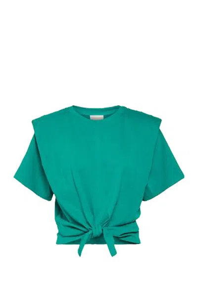 Isabel Marant Knot Detailed Crewneck T In Green