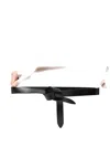 Isabel Marant Lecce Black Belt In Leather Woman In Black