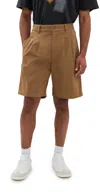 Isabel Marant Tan Kostino Shorts In Toffee