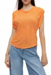 Isabel Marant Kottyni Tee In Ecru-orange In Multi