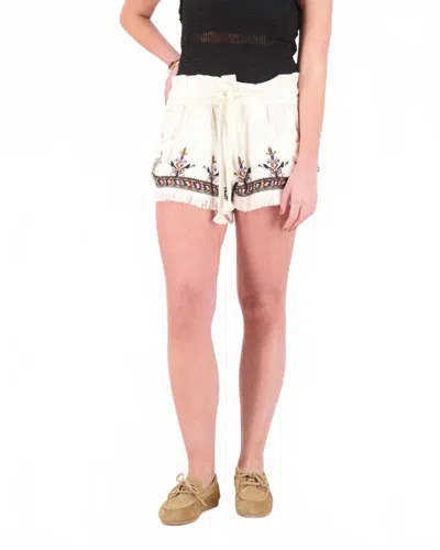 Isabel Marant Kriss Ge Shorts In Ecru In White