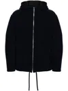 Isabel Marant Hooded Wool Blend Jacket With Drawstring Waistband