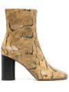 Isabel Marant Labee Low Boots In Gelb