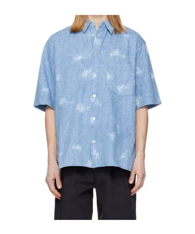 Isabel Marant Labilio Short-sleeved Shirt In Blue