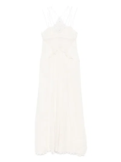 Isabel Marant Panelled Maxi Dress In White