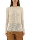 Isabel Marant Gaelle Popcorn Lace Top In White