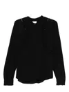 Isabel Marant Lace-insert Long-sleeve Blouse