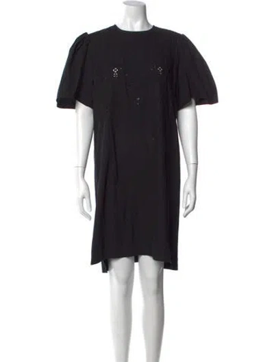 Pre-owned Isabel Marant Lace Pattern Knee-length Dress In Black