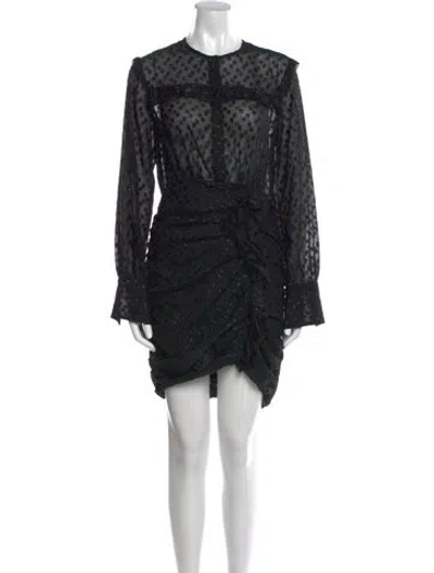 Pre-owned Isabel Marant Lace Pattern Mini Dress In Multi