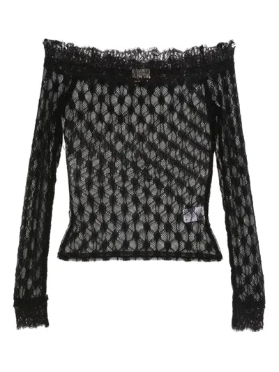 Isabel Marant Lace Top In Black