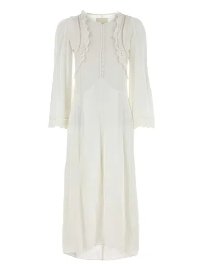 ISABEL MARANT LACE-TRIMMED DRESS