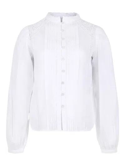 Isabel Marant Lace-trimmed Pleated Shirt